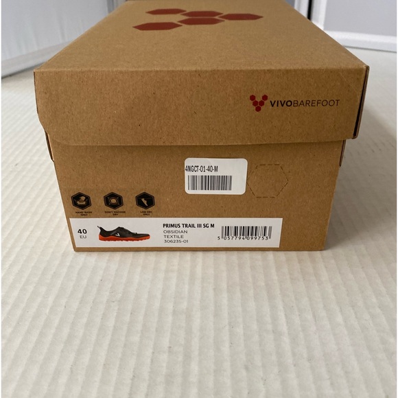 NWT Vivobarefoot PRIMUS TRAIL 111 Black Molten Lava Womens Shoes sz EU 40 US 9 - Picture 2 of 16